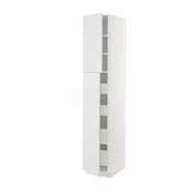 METOD / MAXIMERA Vis.el. s 2 vrata/4 fioke, bela/Stensund bela, 40x60x220 cm