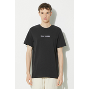 Pamucna majica Helly Hansen za muškarce, boja: crna, s aplikacijom