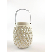 MAISON ADORABLE Keramicki svecnjak CASA 23cm, Beli