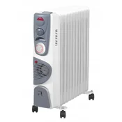 Volteno 11-rebrni oljni radiator Turbo + časovnik 2000 W