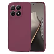 Silikonski ovitek Techsuit SoftFlex za Xiaomi 15T - temno rdeč