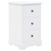 Vidaxl Nočna omarica MDF in borovina 35x32x59 cm