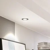 Arcchio LED svetilka Zarik, črna, 4.000K - Dnevna soba/jedilnica - Sodobni - Aluminij