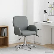 vidaXL vrtljiva pisarniška stol 54 x 58 x 90 cm Temno siva Blago