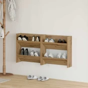 vidaXL Omare za čevlje na steni 2 pcs artisan hrast 60 x 18 x 60 cm