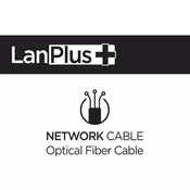 LanPlus Fiber optic cable 2FO 2km Indoor drop cable, G657A1, FRP, LSZH, white