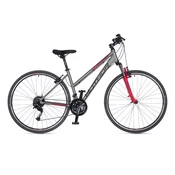 BICIKL AUTHOR INTEGRA CROSS 28 - 19 SILVER MATT/RED - 19