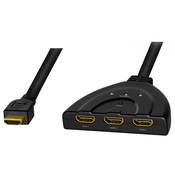 LOGILINK HDMI splitter/Switch 1x3/3x1-Port 4K/30 Hz CEC bidirect pigtail