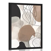 Plakat abstraktne oblike No5 - 60x90 silver
