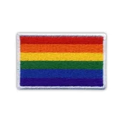 shumee Mavrična LGBT zastava ponosa - samolepilna podlaga - vezen našitek/značka/emblem
