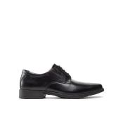 CLARKS Čevlji na vezalke Tilden Plain, črna