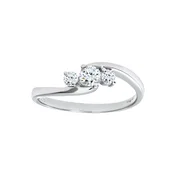 DIAMANT LETERNEL Prstan srebrna