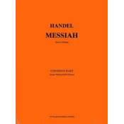 HANDEL:MESSIAH CONTINUO PART ORGAN/PIANO/HARPSICHORD