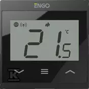 slomart Internetni regulator temperature, ENGO E55-B, vgradni, za okvir 55x55, Wi-Fi, 230V, črn