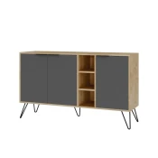 Hanah Home Clara Console Komoda,Smeda-Siva