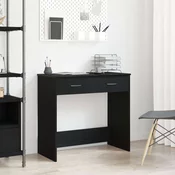 vidaXL vidaXL Miza Črna Oreh 80x40x75 cm Iz Inženirskega Lesa, (22071014)