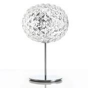 Namizna svetilka Kartell Planet LED s podstavkom, prozorna - Dnevna soba/jedilnica - Dizajn - aluminijast sijaj, prozoren - Plastika