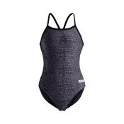 ARENA Enodelne kopalke SNAKESKIN antracit/črna/bela