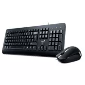 GENIUS KM 160 USB US crna tastatura+ USB crni miš