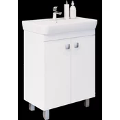 NORD KOPALNIŠKA OMARICA Z UMIVALNIKOM ELIN 60X40X85 CM, BELA POL SIJAJ