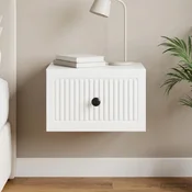Nocni ormaric za montažu na zid s ladicama Bijela visokog sjaja