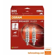 Osram ŽARNICA HALOGEN H1 64150NBS-2HB NIGHT BREAKER SILVER 55W P14.5s 2HB