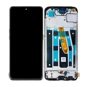 Oppo Reno 8 T - LCD zaslon + steklo na dotik + okvir (Black Starlight) OLED