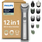 Philips Multigroom Series 5000 (12-delni) - Vse v enem brivnik za obraz, glavo in telo