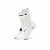 Compressport Pro Racing nogavice v4.0 Ultralight Run High White/Alloy T1