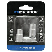 Matador Set umetaka za nasadne ključeve (Vanjski TORX, 3 x nasadni ključ 1” E8/E10/E11)