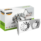 INNO3D GEFORCE RTX 4060 Ti TWIN X2 OC WHITE (2565MHz/ 18Gbps) / 8GB GDDR6 / 128-bit / DP+DP+DP+HDMI / VA53W / AD1066711