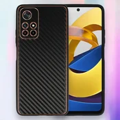 Ovitek Leather Carbon za Xiaomi Redmi Note 11s