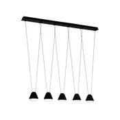Eglo Palbieta visilica/5, gu10, 5x3w, d-1160, crno/bela