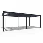 Bioklimatska pergola Antares Samostoječa, 3.6 x 7.2, Antracit, Električni motor in LED luči