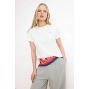 Trendyol Majica roza / bela