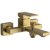 CUBEMIX concealed bath mixer tap, gold matt - Zlata mat barva - Sapho - CUBEMIX - 72 - Medeninasti - Vzvod - Kvadratni - Tlak - 210 - 14