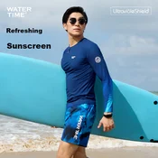 Watertime Muška majica za kupanje, Dugi rukav, Teget