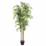 Vidaxl Umetno bambusovo drevo 1605 listov 180 cm zeleno
