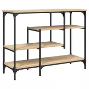 Konzolni stol s policama boja hrasta sonome 100x35x75 cm
