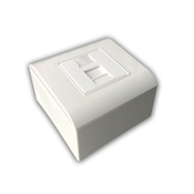 Modularna podatkovna vtičnica UTP CAT5E 1xRJ45 za vgradnjo podometno