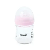 Baby Chef staklena flašica 120ml, roze
