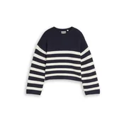TOM TAILOR Pulover mornarska / bela