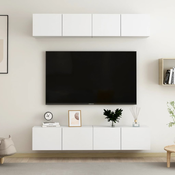 TV ormarici 4 kom bijeli 80 x 30 x 30 cm od konstruiranog drva