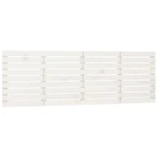 Vidaxl Stensko posteljno vzglavje belo 166x3x63 cm trdna borovina