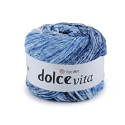 Pletena preja Dolce Vita 150 g - (3410) nebeško modra