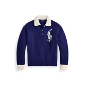 Polo Ralph Lauren Pulover mornarska / bela