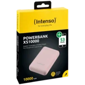 Power Bank 10000mAh INTENSO XS10000 - Micro USB + USB-C - Rose