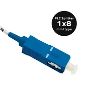 Qoltec razdelilnik 1x8 | SC/PC - SC/PC | G.657A | enomodni | 0,9 mm