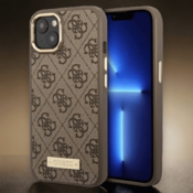 Guess Ovitek Guess brown za iPhone 13/14/15 s tehnologijo MagSafe (GUHMP14SU4GPRW)