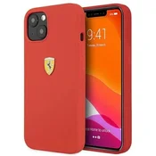 slomart Ovitek Ferrari Silicone za iPhone 13 mini - rdeč